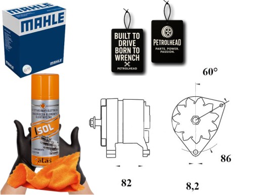 216#ECS-PCP+K - Генератор land rover 90 i mg montego rover 100 100 м #petrolhead pro+ kit4