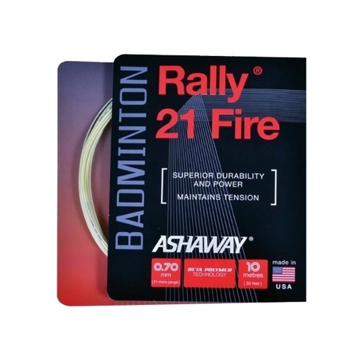 Bedmintonový výplet ASHAWAY Rally 21 - set white 0.70 mm