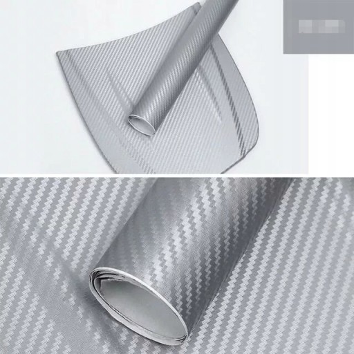 CARBON 3D СЕРЕБРЯНЫЙ УЗОР ШПОНА ФОЛЬГИ АВТОМОБИЛЯ