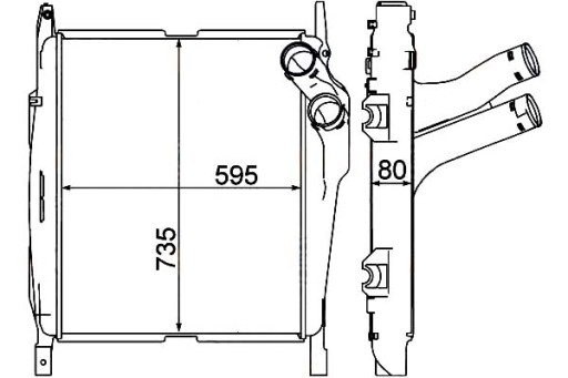 8ML 376 - HELLA INTERCOOLER НАДАРЮВАЛЬНИЙ ОХОЛОДЖУВАЧ ПОВІТРЯ