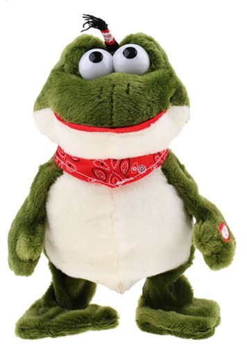 ІНТЕРАКТИВНА ЖАБА-ТАЛІСМАН, ПЛЮШЕВА ЖАБКА, що танцює