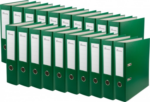 20 × біндер Ofix Economy SG57 зелений A4 75 мм