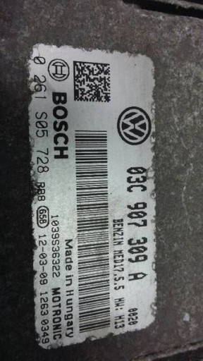 computer VW GOLF VI 1.4 TSI 03C907309A