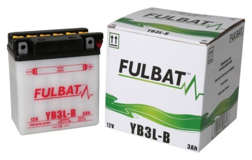Akumulátor FULBAT YB3L-B suchý, kyselina súčasťou balenia