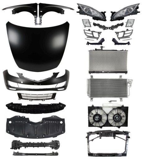 4586 - Mazda 6 07-10 Капот Бампер Ремінь Крила