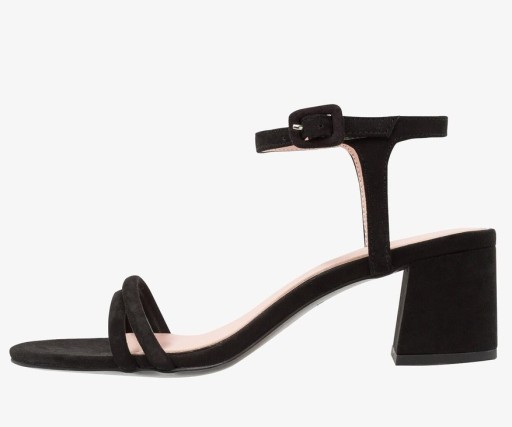 ESPRIT ADINA sandále čierne na kocke pohodlné elitné veľ. 39