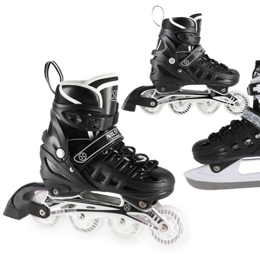 Чоловічі роликові ковзани 4в1 зі світлодіодним підсвічуванням, розміри 39-42