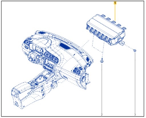 Renault OE 985254707R пассажирский воздушный мешок MEGANE IV