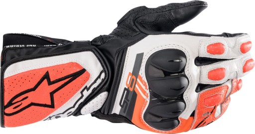 МОТОЦИКЛОВЫЕ ПЕРЧАТКИ ALPINESTARS SP-8 V3 B/W/R 4XL