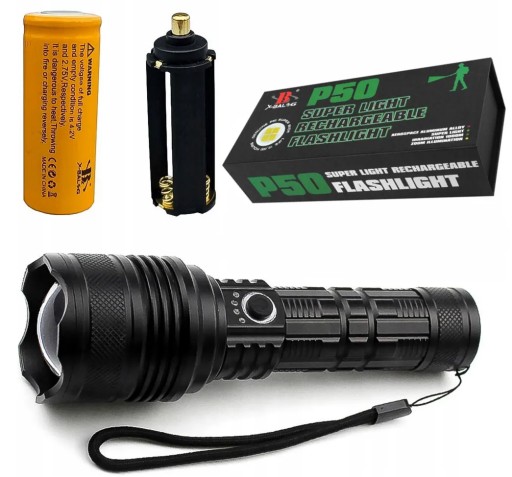 Led Usb Ліхтарик 2000Lm 5 Функцій + Чохол