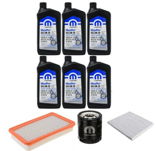 MOPAR 0W20 5.7L + ФИЛЬТРЫ CHRYSLER 200 2.4 15-2017