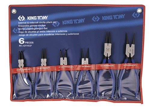 KING TONY ПЛОСКОГУБЦЫ SEGERA 6CZ, ЧЕХОЛ 42116GP