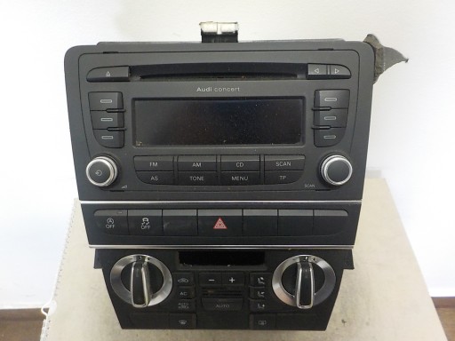 A3 II 8P console central RADIO guard PANEL 2 DIN