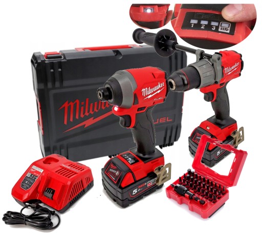 Milwaukee M18 FPP2A2-502X FID2 FPD2 2X5AH M12-18FC