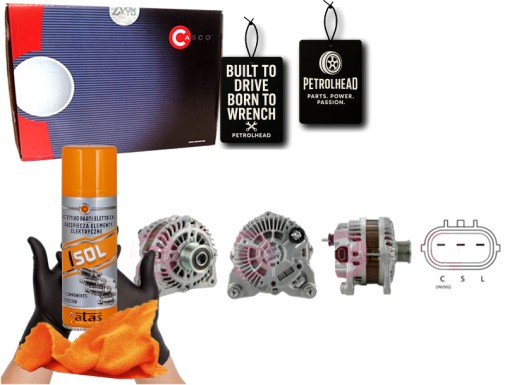 CASCAL35362AS#ECS-PCP+K - Генератор 12в 150а каско #petrolhead pro+ комплект4