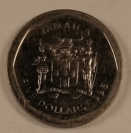 Jamajka 5 dolarów 1996