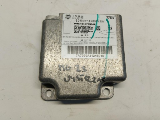 MG ZS Bedienteil airbag powietrznych Airbag 10457099