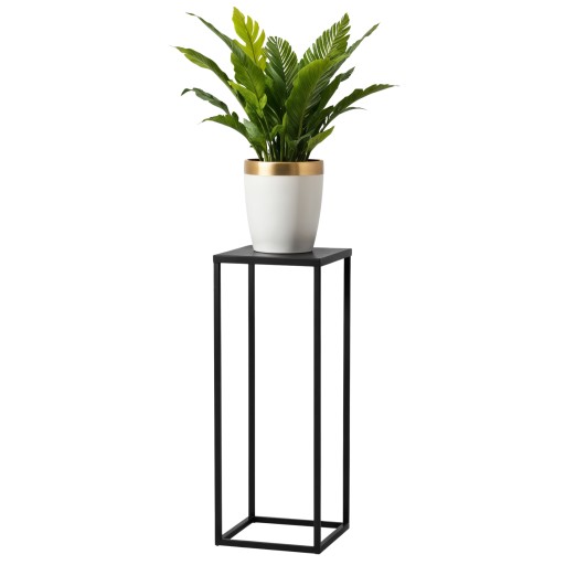 🔥 MEGA OKAZJA! Kwietnik LOFT 70cm CZARNY – Stabilny metalowy stojak na kwiaty.