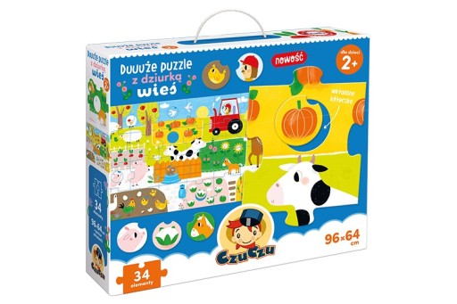 CzuCzu Великий пазл з отвором Село 34 ел. 6607580