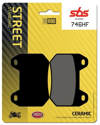 746HF - КОЛОДКИ ВЕТЧИНЫ ЗАДНИЕ SBS BMW K 1200 LT ABS 2000-2009