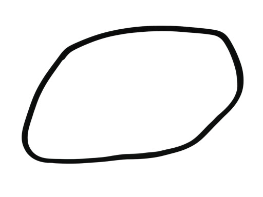 gasket door left front PEUGEOT 108 AYGO II C1 76203449