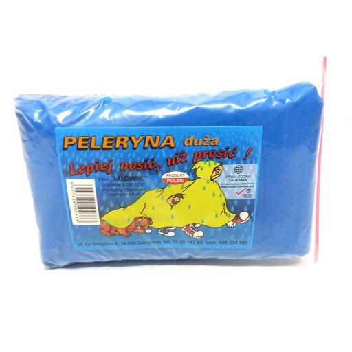 Велика дощова накидка з фольги MIX 5 COL.