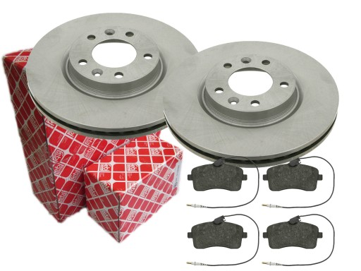 ДИСКИ + КОЛОДКИ FEBI ПЕРЕДНИЕ PEUGEOT 407 / SW