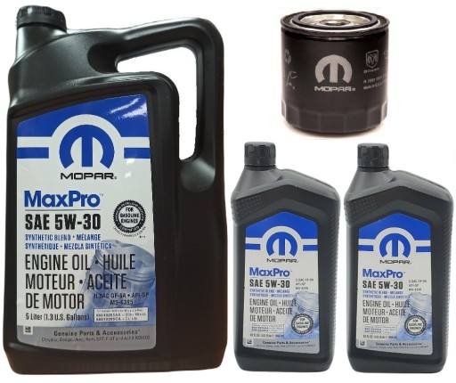 MOPAR 5W30 7L + ФІЛЬТР 5281090AB DODGE RAM- JEEP