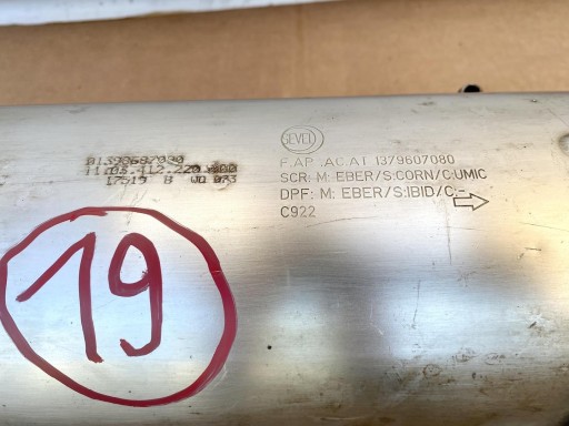 BOXER JUMPER 2.0 B-HDI 16- filter CZASTEK STALYCH DPF