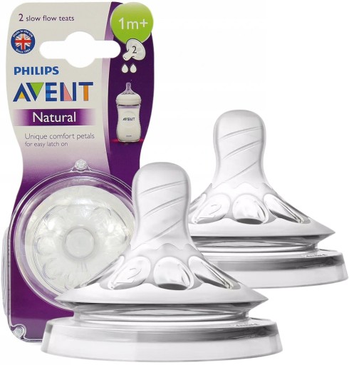 Philips Avent SCF042/27 Соски натуральні силіконові 1 м + 2 шт
