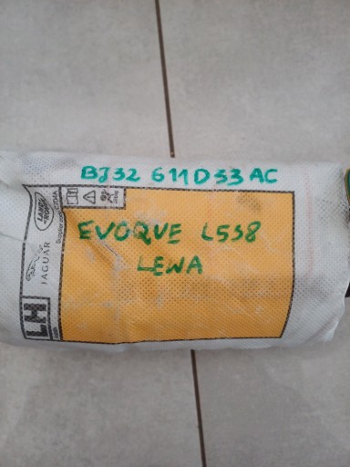 seat airbag left LAND ROVER EVOQUE L538 BJ32611D33AC