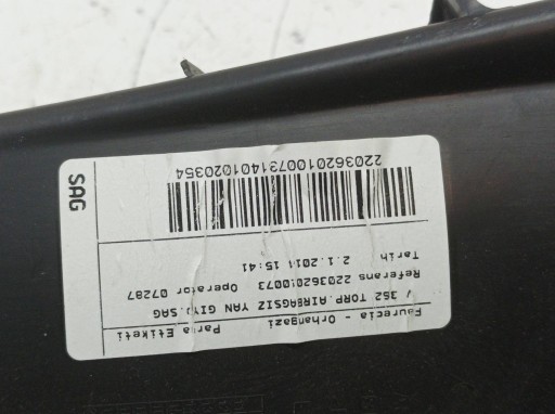 bracket for KUBEK right of the passenger Ford Transit Custom and (2012- )