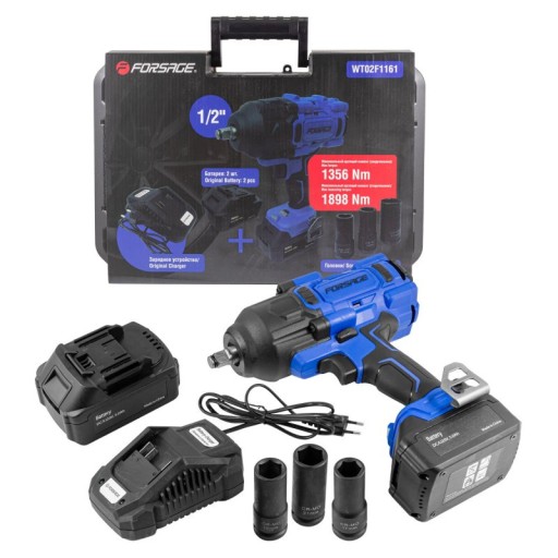 КЛЮЧ УДАРНИЙ 1/2 1898Nm 20V 2x5.0Ah rockforce