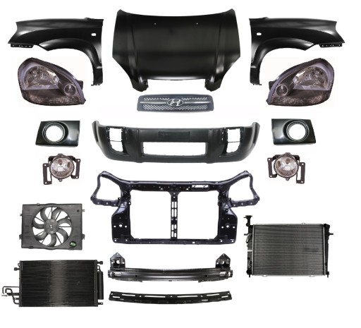 641012E000 - TUCSON 04-10 РЕМЕНЬ ПЕРЕДНЕГО БАМПЕРА КАПОТА ФАРА КРЫЛА