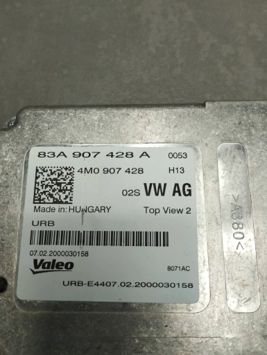 Audi Q3 F3 83A control unit module KAMERY 83A907428A