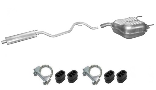 17.599 17.615 - ГЛУШИТЕЛЬ ГЛУШИТЕЛИ OPEL VECTRA C