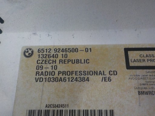 BMW X1 E84 RADIO PROFESSIONAL FABRYCZNE 9246500
