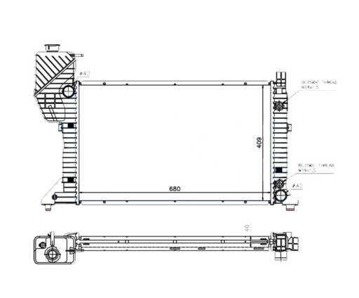 9015003400 - Водяний кулер mercedes benz sprinter 02.95-