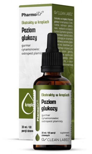 PharmoVit Výťažky v Kvapkadle Hladina glukózy Pestrec mariánsky 30ml