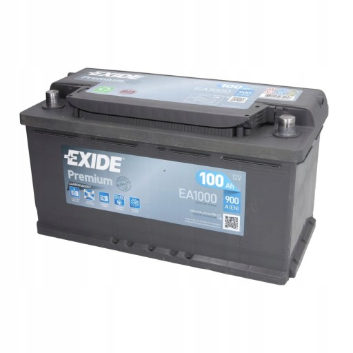 EA1000 - Акумулятор Exide PREMIUM 100AH 900A P+