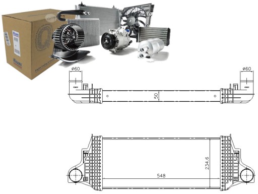 NIS96419/RS6 - ИНТЕРКУЛЕР NISSENS MERCEDES GL (X164) M (W164) R