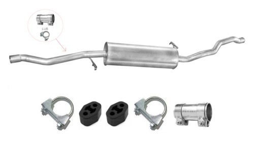 08.220 - SEAT ALHAMBRA 1.9 TDi (1996-2010) середній глушник