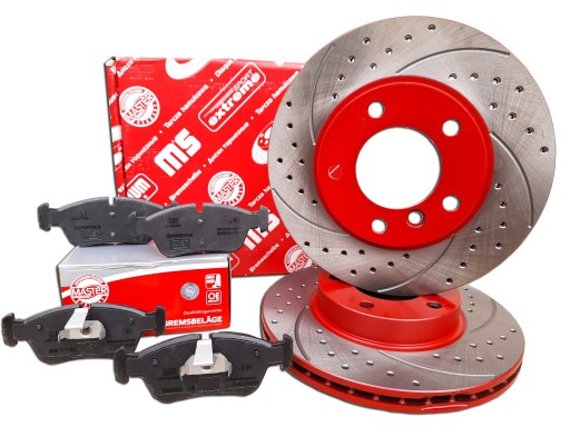 Диски колодки передние для BMW E36 E46 предварительно просверленные 286