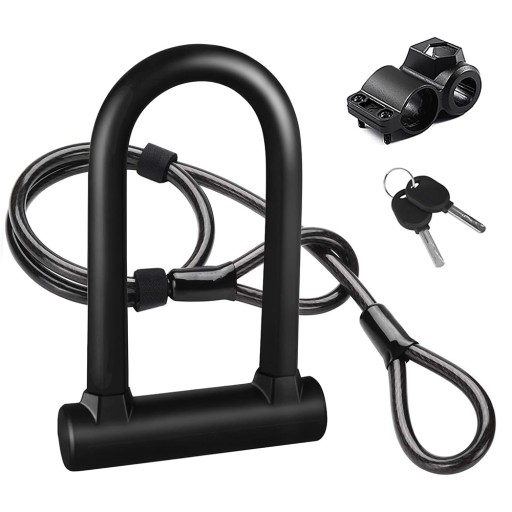 Велосипедний замок U-lock ZXC U xing suo dai xian