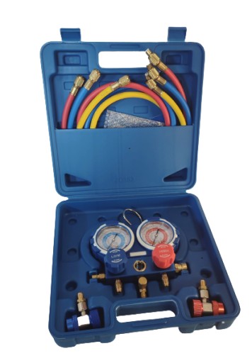 Набор манометров R134 с быстроразъемными муфтами MG-2-R134a
