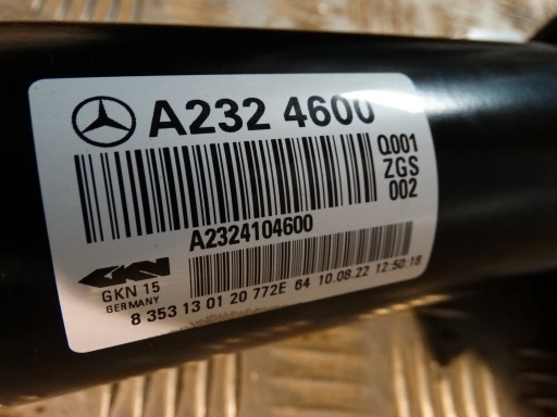 IDEALNY cardan MERCEDES SL W232 6.3 AMG 1