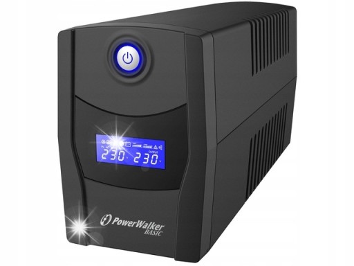 Джерело безперебійного живлення ups tower 600w / 1000va sinus lcd hid type e powerwalker