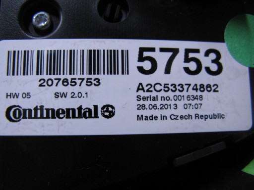 commande de climatisation OPEL ZAFIRA C