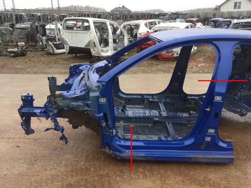 OPEL CORSA F 2020 РАМА ПЕРЕДНЯЯ ЛЕВАЯ ЦЕНТРАЛЬНАЯ СТОЙКА