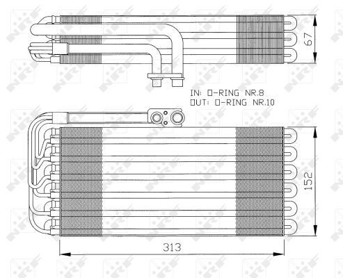 36064 - ВАРНИК КОНДИЦІОНЕРУ PORSCHE 911 94-97р